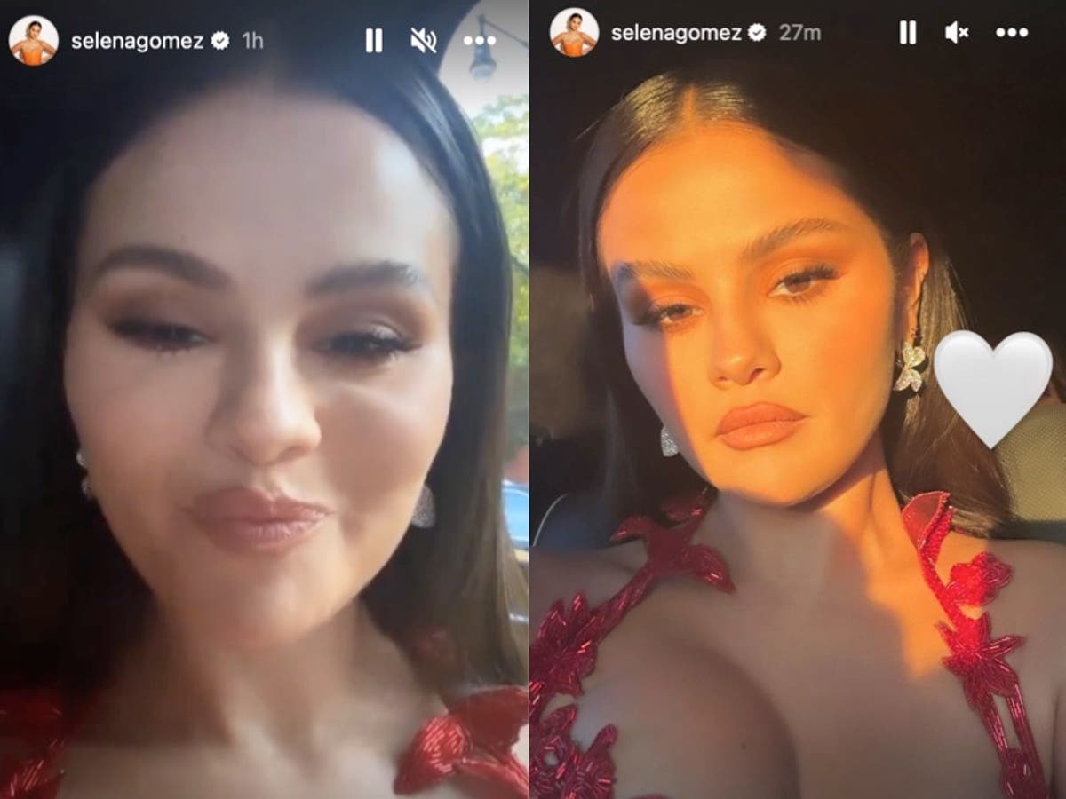 Selena Gomez returns to the VMAs red carpet in stunning red dress