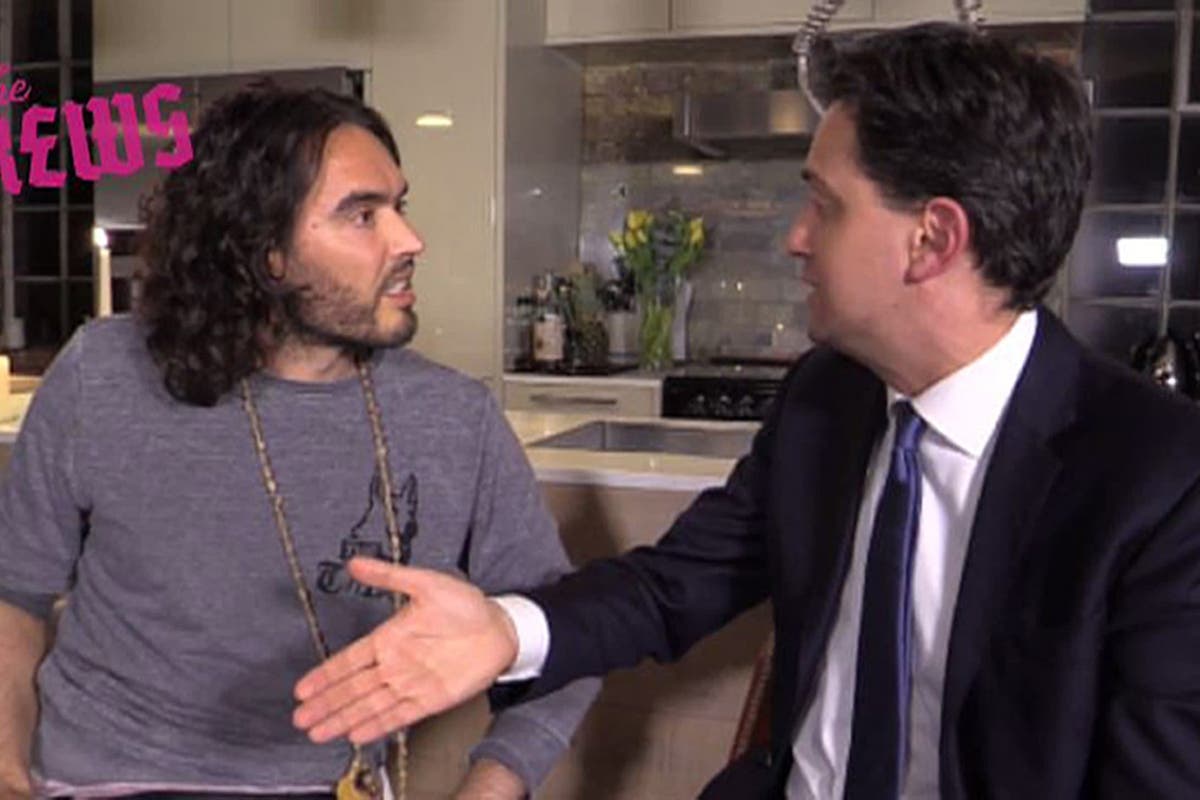 Ed Miliband says he ‘regrets’ his 2015 interview with Russell Brand