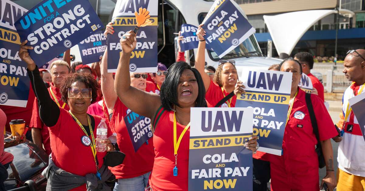 Black UAW workers say they're striking to keep the promise of a middle-class life