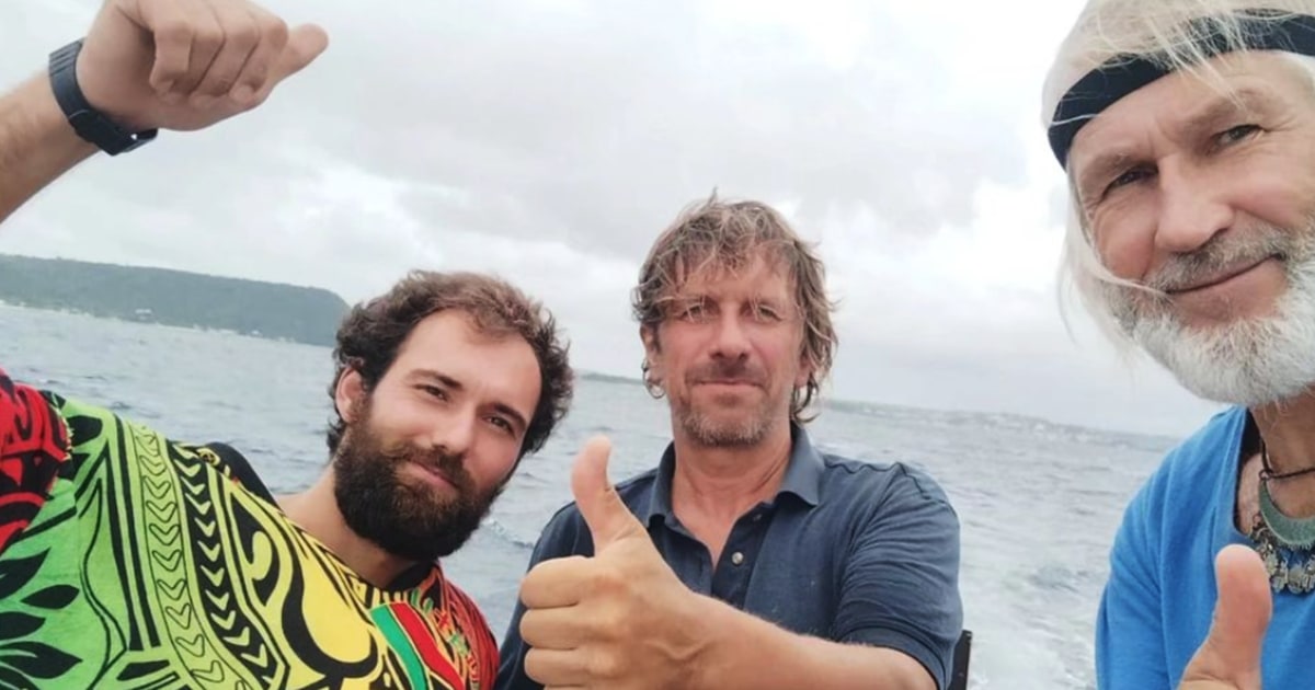 3 sailors reach land safely after sharks nearly sink inflatable boat