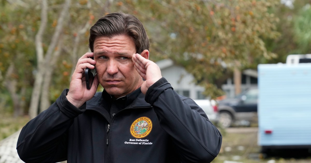 Ron DeSantis isn’t planning to meet with Biden when the president surveys Florida storm damage