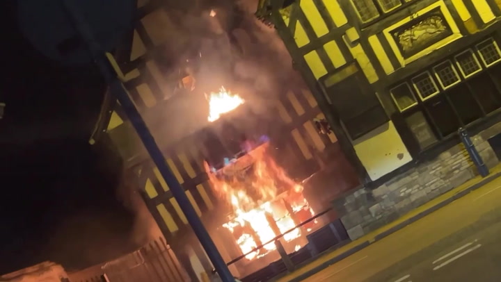 Second wonky pub burns down just five miles away from Crooked House Pub