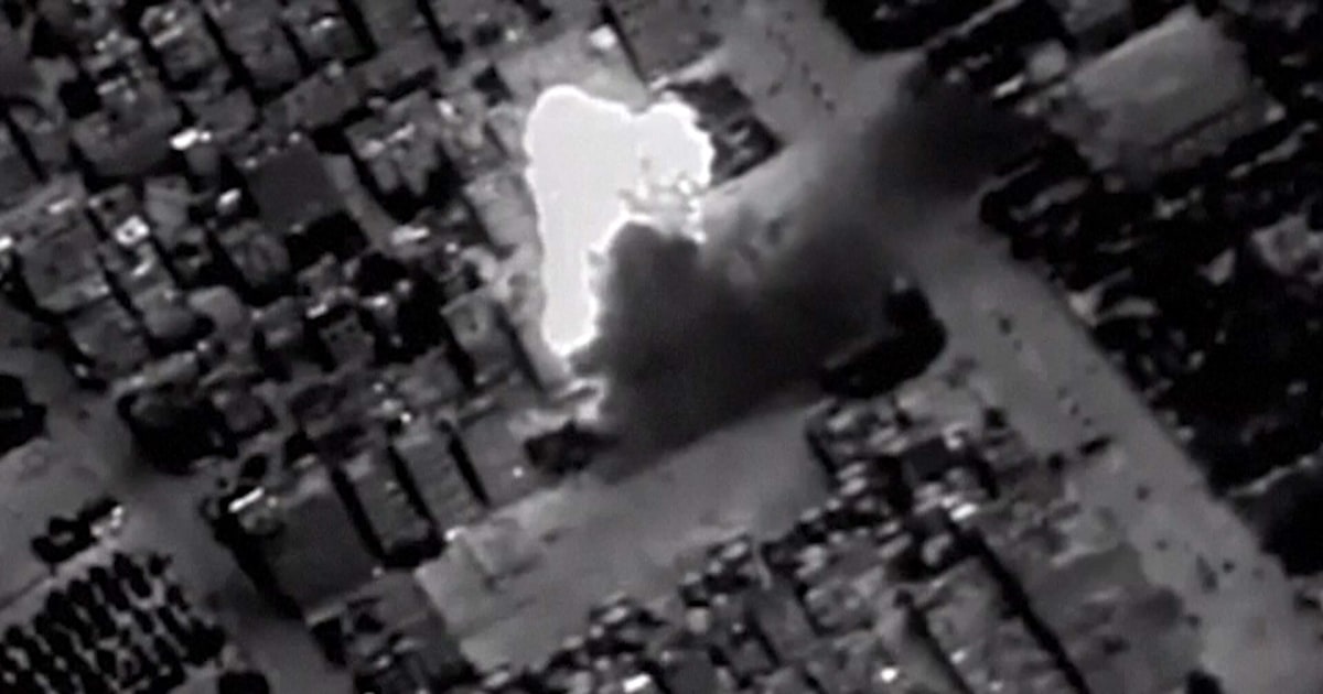 Israeli military video shows 'strikes on Hamas military targets' inside the Gaza Strip