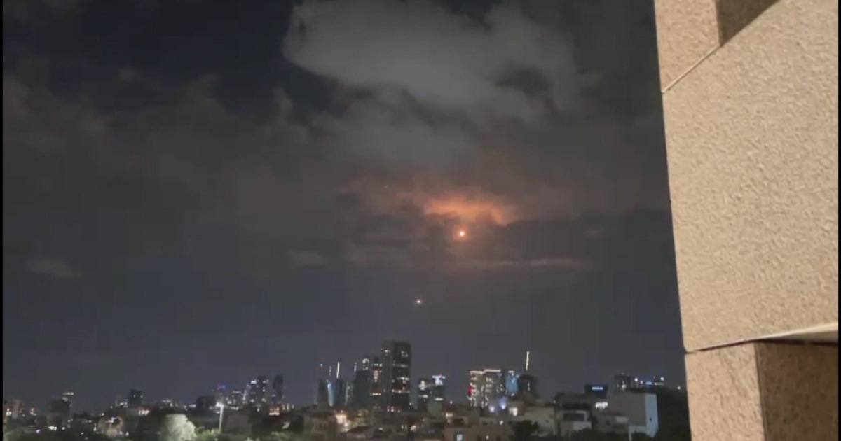 Video shows Iron Dome deflecting rockets in Tel Aviv