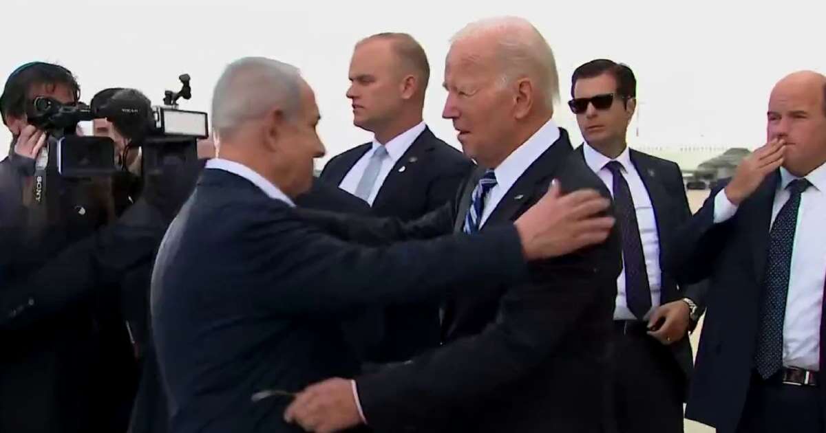 President Biden arrives in Israel for high-stakes wartime visit