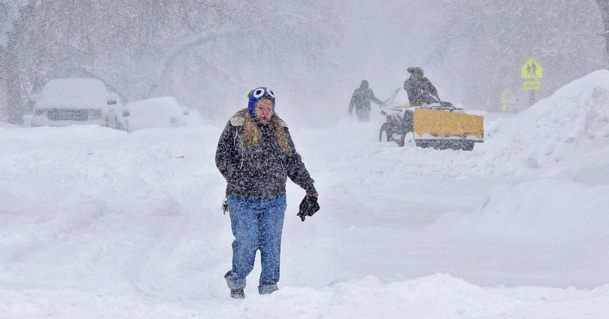 First major snowstorm of the season hitting the northern Rockies after a warm fall