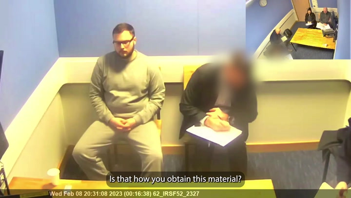 Paedophile police officer gives 'no comment' interview before being given 13 life sentences