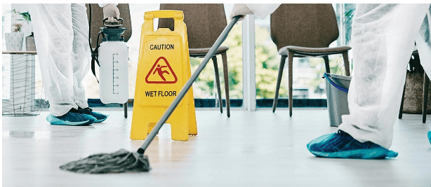 Cleansing Of Marble Floors And Restoration Of Water Damage In Hospitals