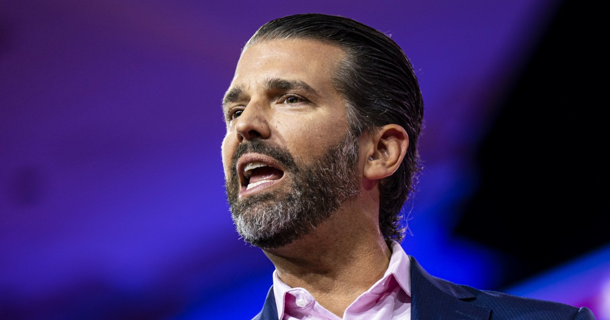 Donald Trump Jr. goes after Robert F. Kennedy Jr. in Iowa appearance