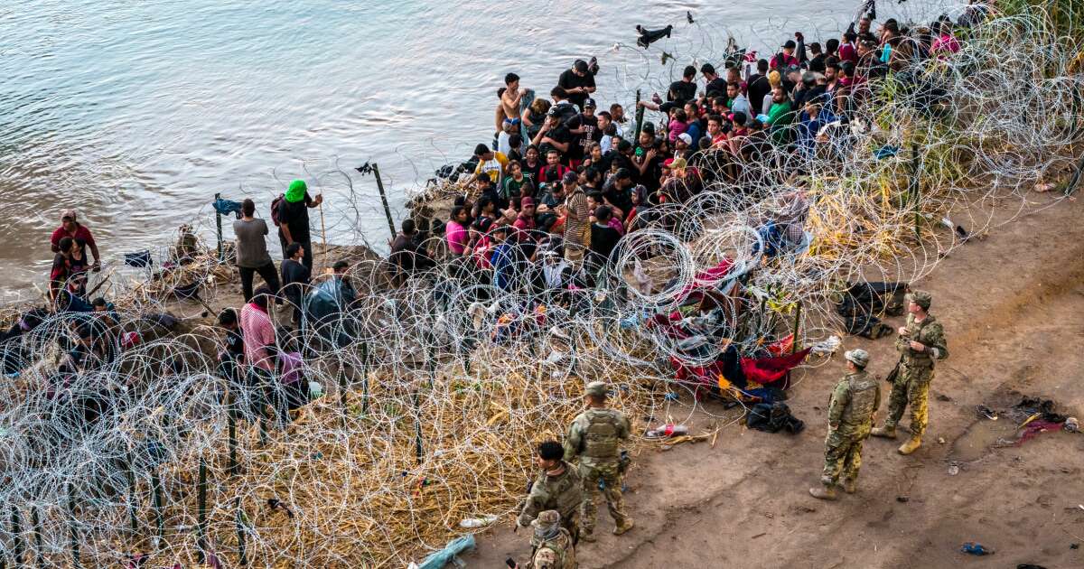 Influx of migrants at border gains renewed attention as "crisis" rhetoric spreads