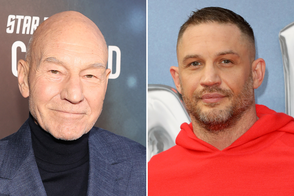 Patrick Stewart says he’s delighted Tom Hardy proved him wrong