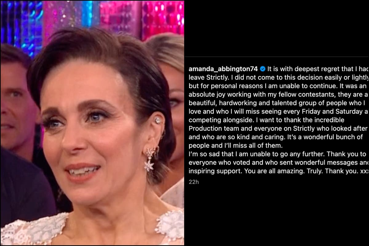 Strictly fans point out ‘odd’ detail about Amanda Abbington’s Strictly exit statement