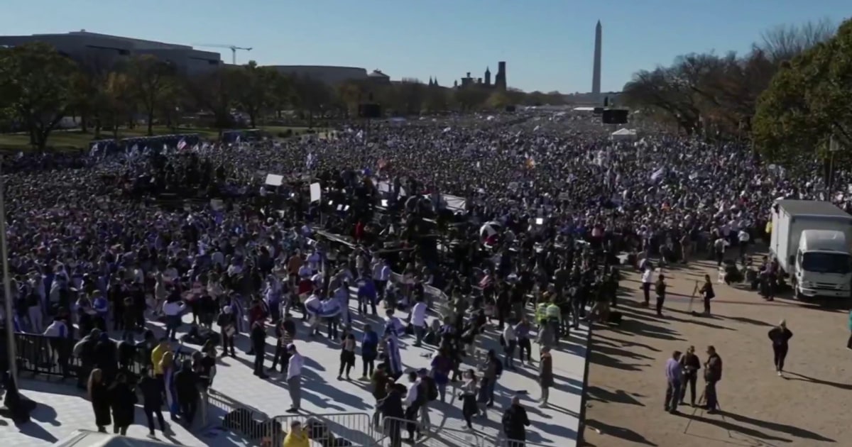 March for Israel takes place in Washington, D.C. to push for release of hostages