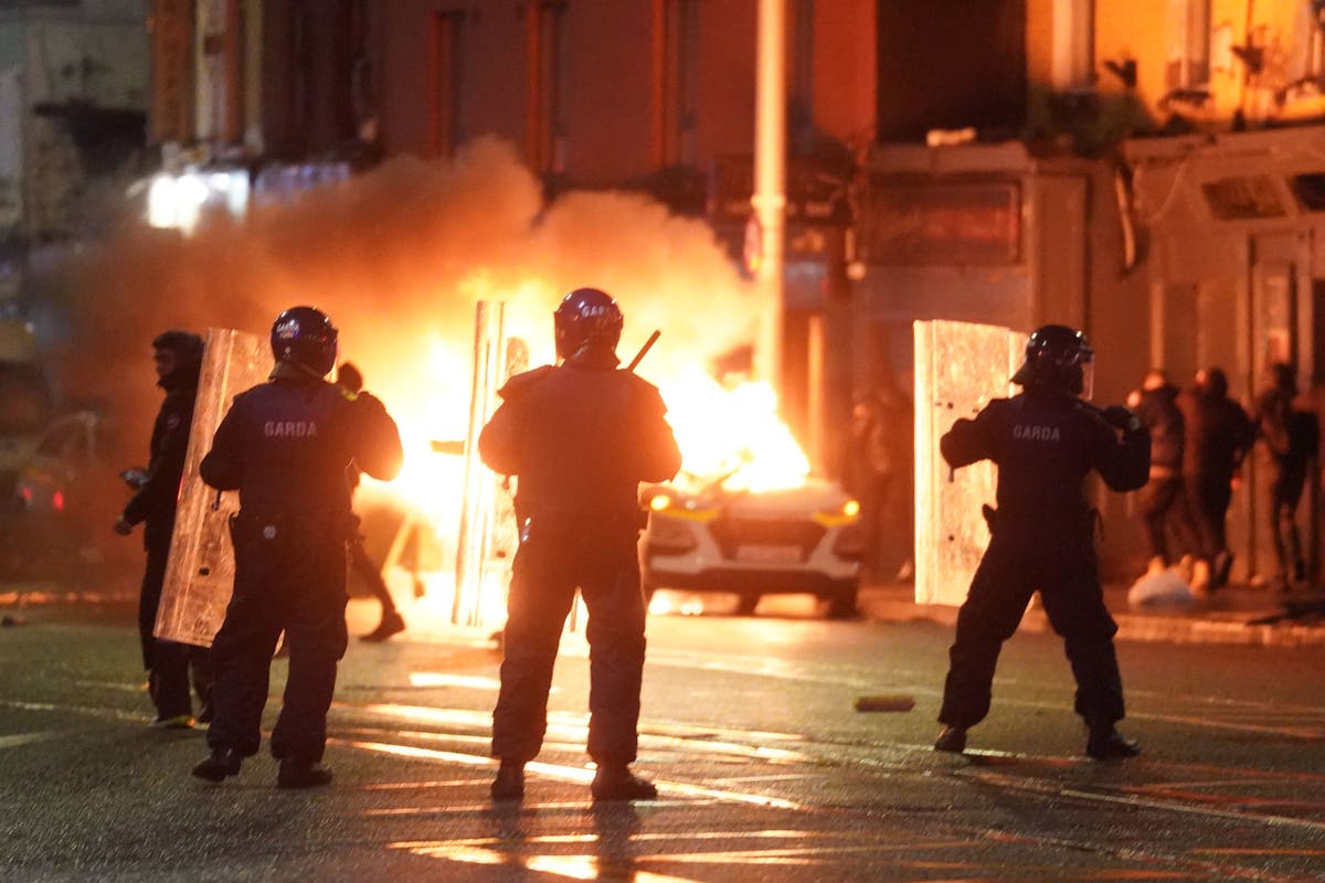 Dublin stabbings: Girl, 5, critical as 32 charged over ‘huge destruction’ riots