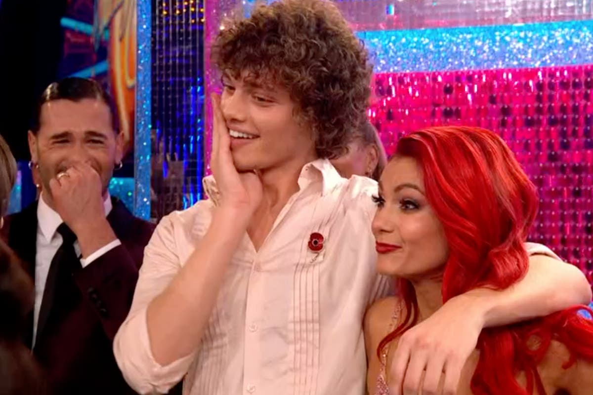 Bobby Brazier left red in the face after unexpected admission live on Strictly