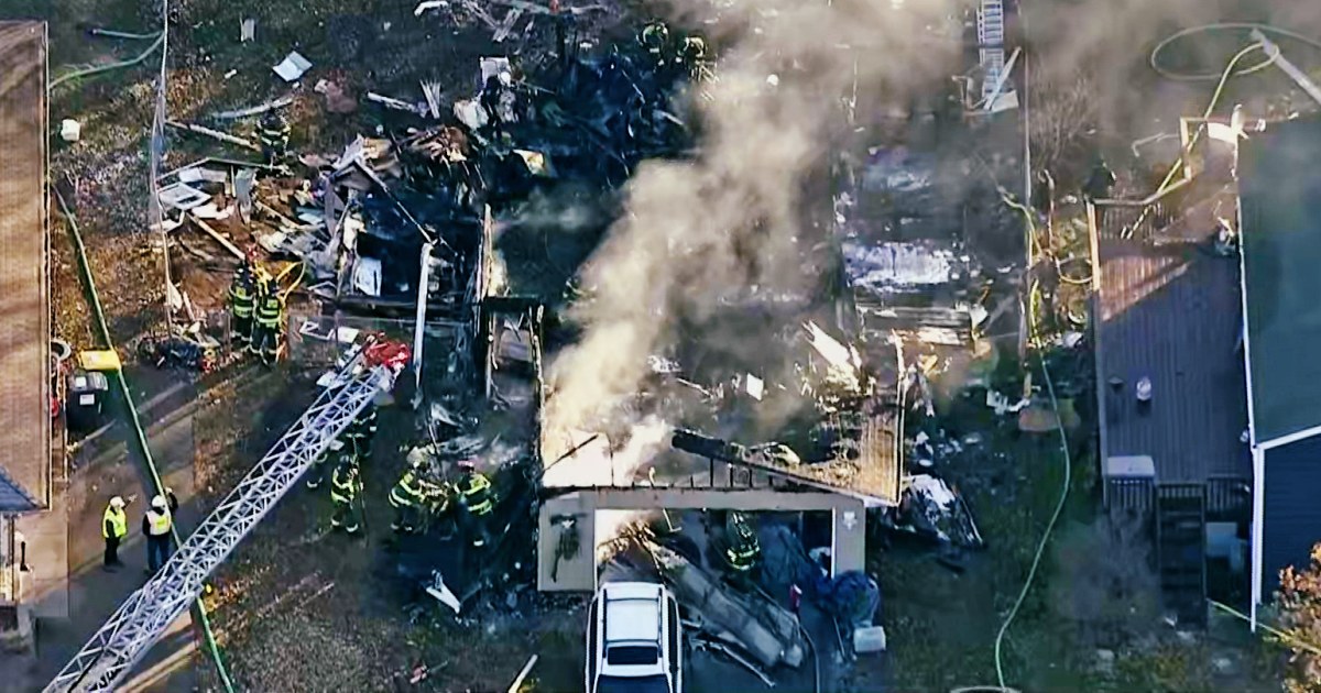 Explosion and fire flattens home and leaves at least 1 person dead in Minnesota
