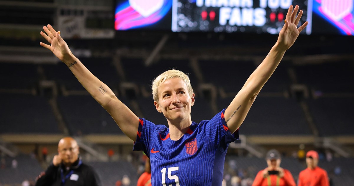 Megan Rapinoe will play her final soccer game tonight