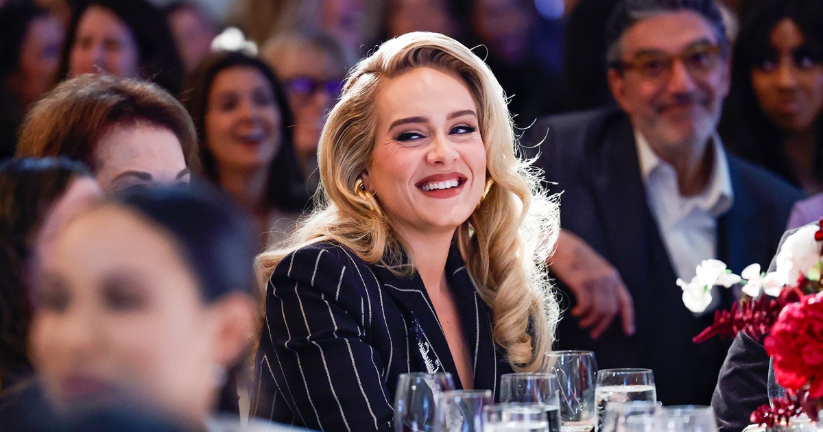 Adele praises influential women after being honored at THR’s Women in Entertainment gala