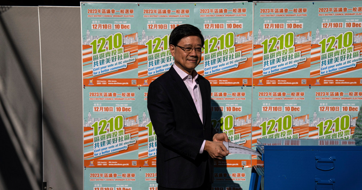 Hong Kong ‘patriots only’ election falls flat with record low turnout