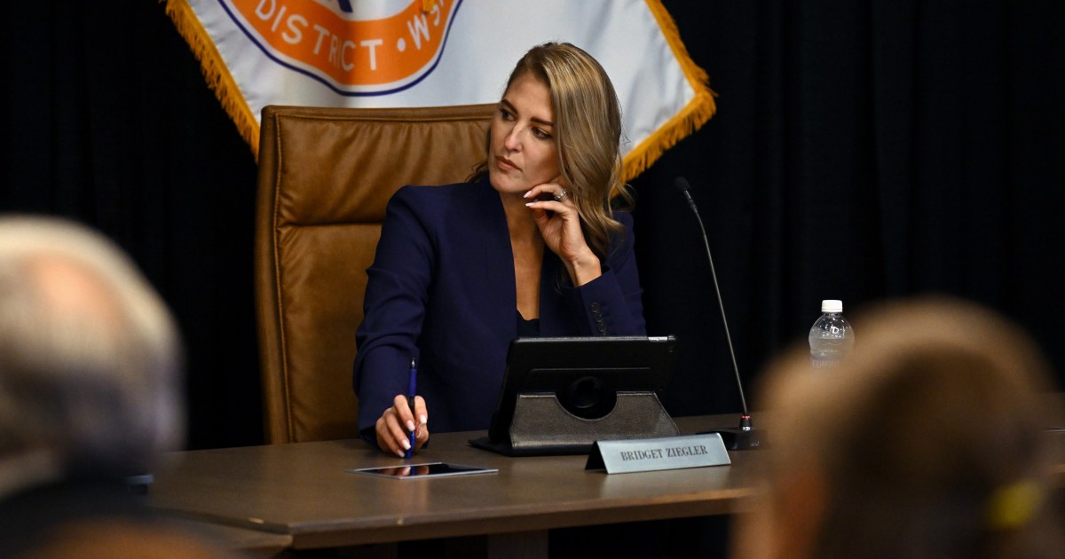 Florida school board votes for Moms for Liberty co-founder Bridget Ziegler to resign