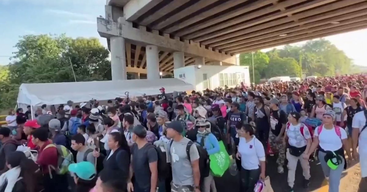 Thousands of migrants join caravan in Central America headed for U.S.
