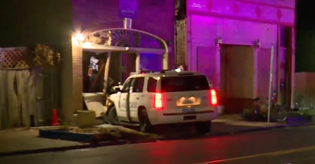 Bar Owner Is Arrested After St. Louis Police Officer Crashes Into His Business