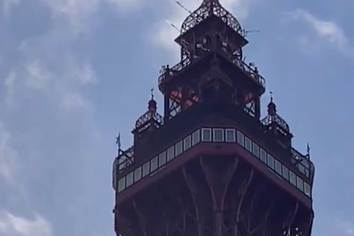 Blackpool Tower fire live: Blaze rips through landmark as people urged to stay away