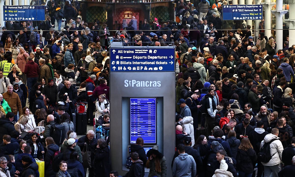 Flooding cancels Eurostar trains as snow and ice Met Office warnings issued - live