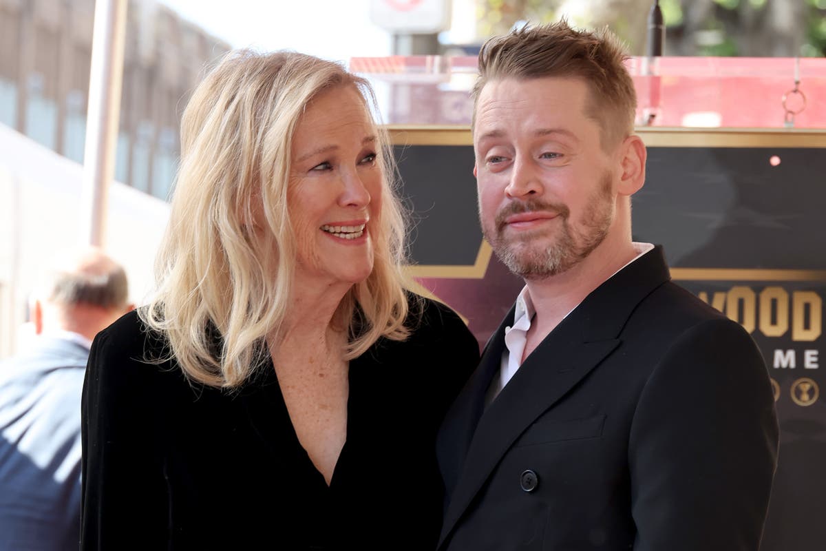 Macaulay Culkin emotionally reunites with Home Alone mum at Hollywood Walk of Fame