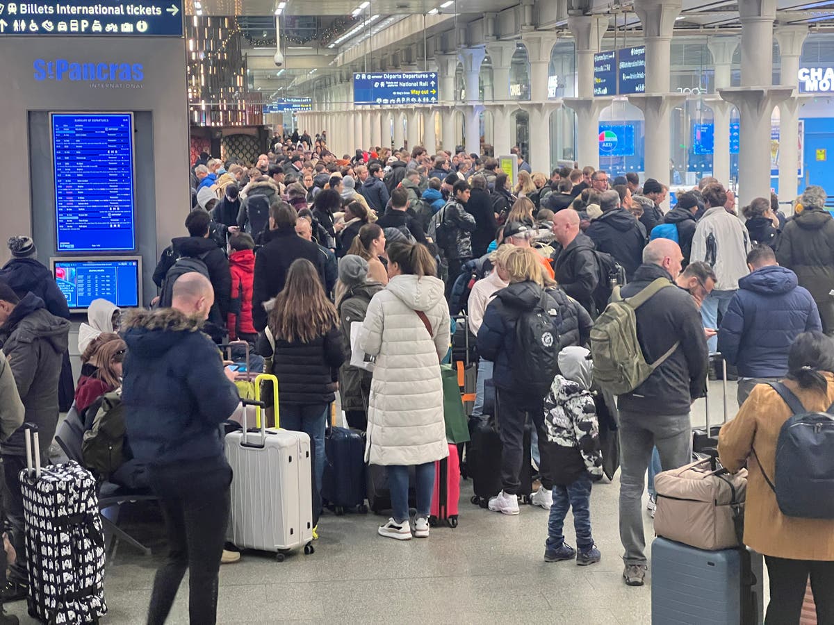 New Year’s travel chaos as Eurostar and Southeastern trains cancelled over flooding