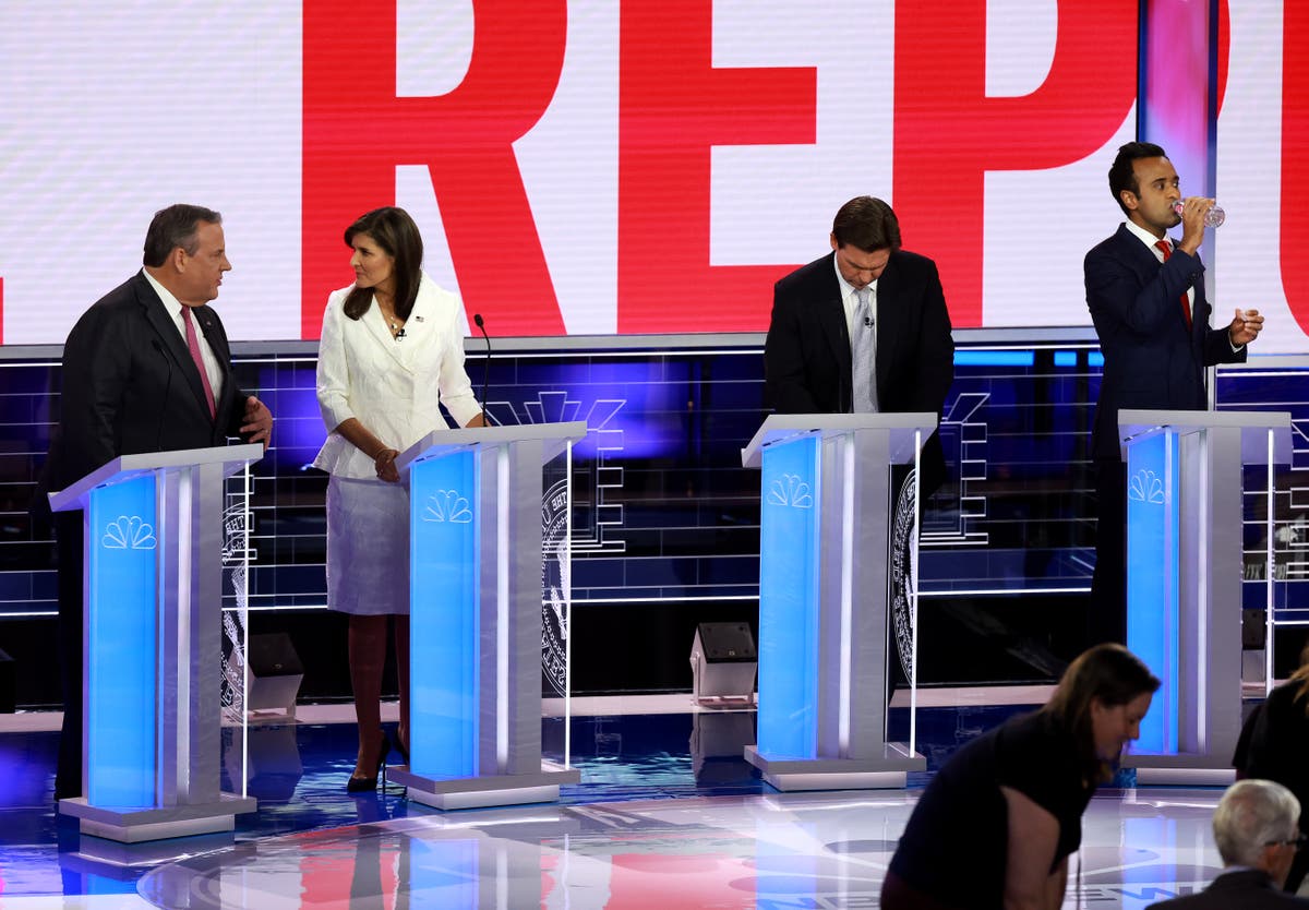Republican debate live: DeSantis and Haley among four candidates to face off tonight