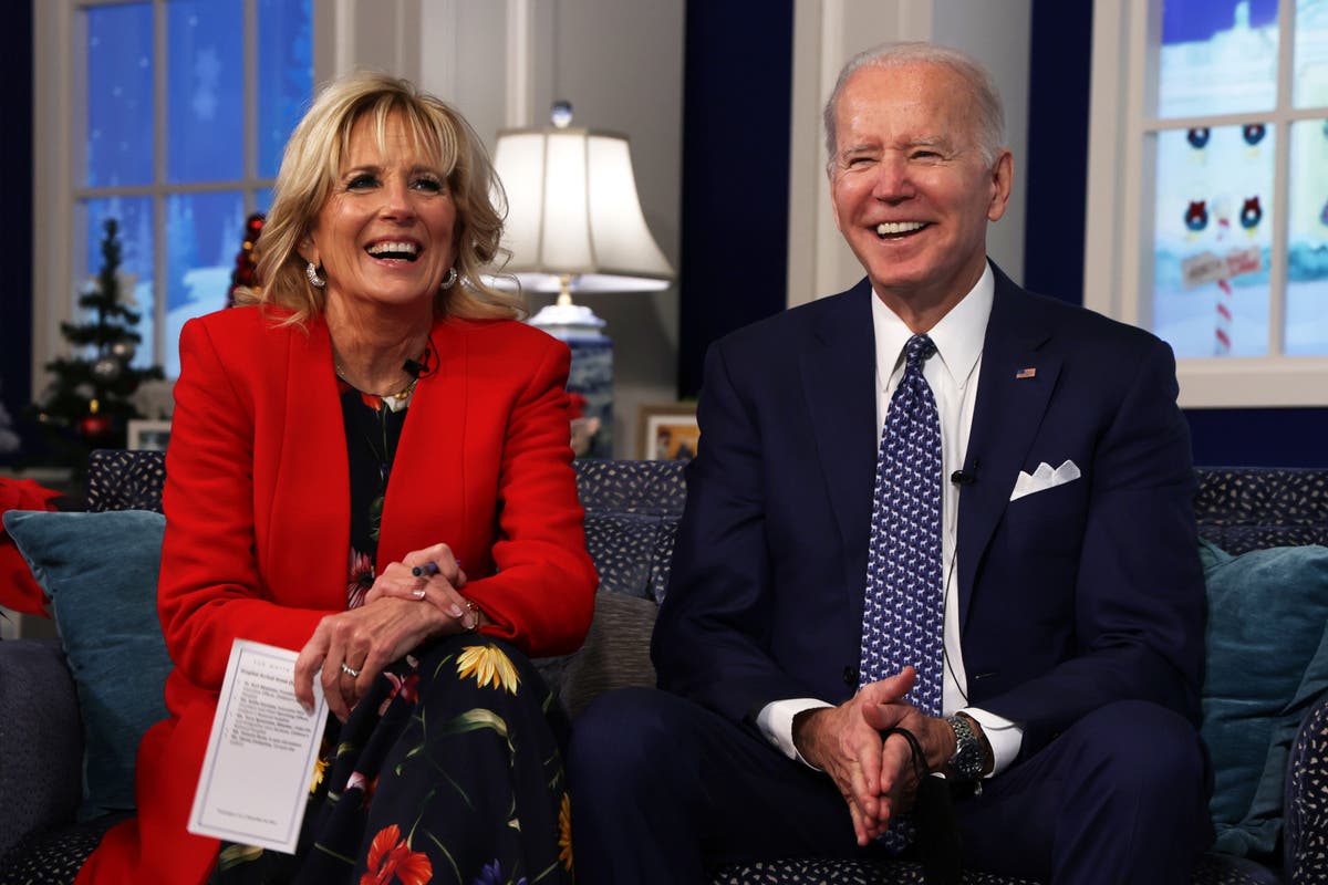 Watch: Bidens visit children’s hospital patients for Christmas