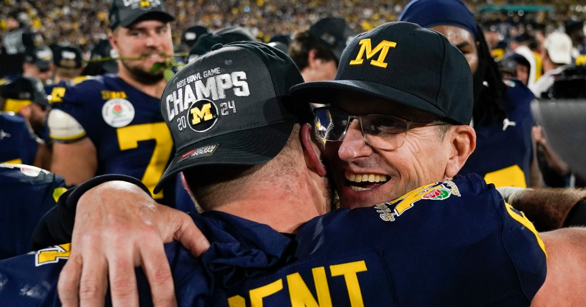 Michigan reaches national title game after Rose Bowl win over Alabama