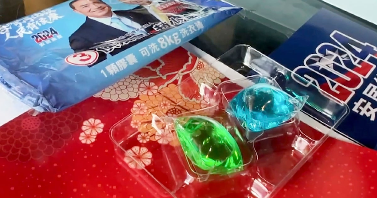 Taiwan presidential candidate gave away laundry pods to remind people to vote. 3 people ate them.