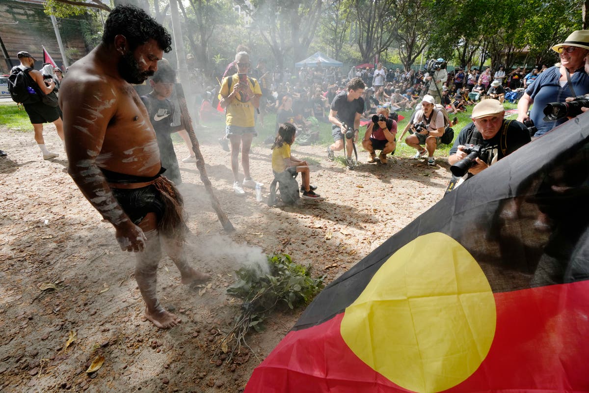 Australians protest British colonization on a national holiday some mark as 'Invasion Day'