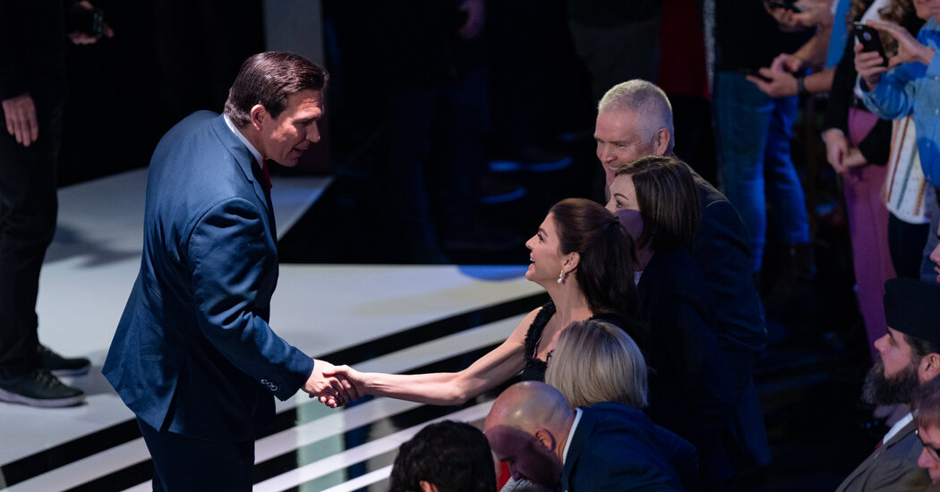 Did Ron DeSantis Shake His Wife’s Hand?