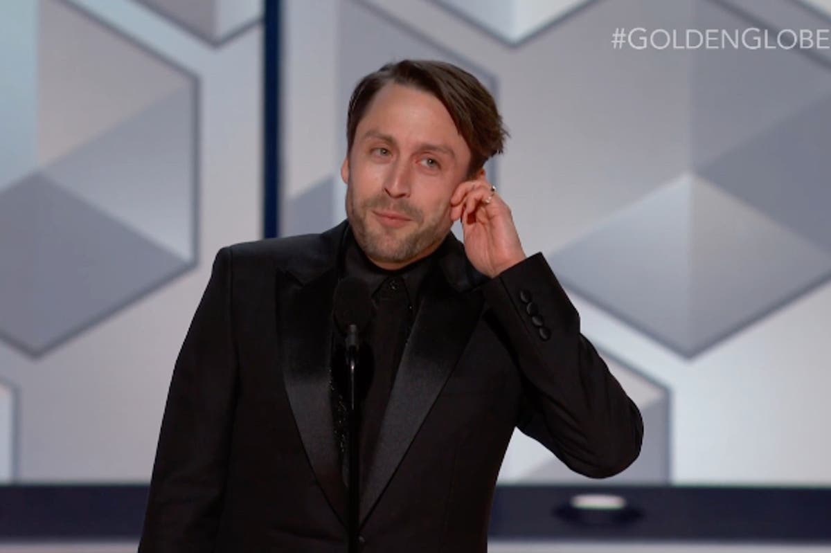 Golden Globes 2024 live: Kieran Culkin says ‘suck it Pedro’ after Succession win