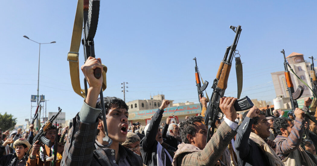 U.S. missiles strike targets in Yemen linked to the Houthi militia.