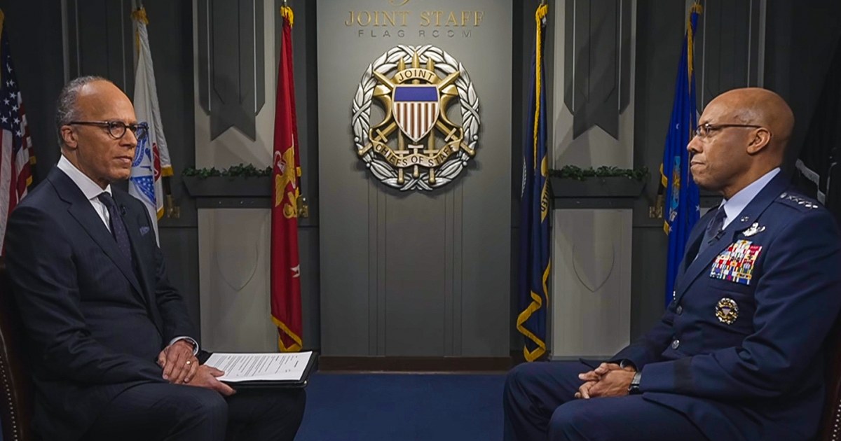 Joint chiefs head says U.S. 'credibility is at stake' following Trump’s NATO remarks