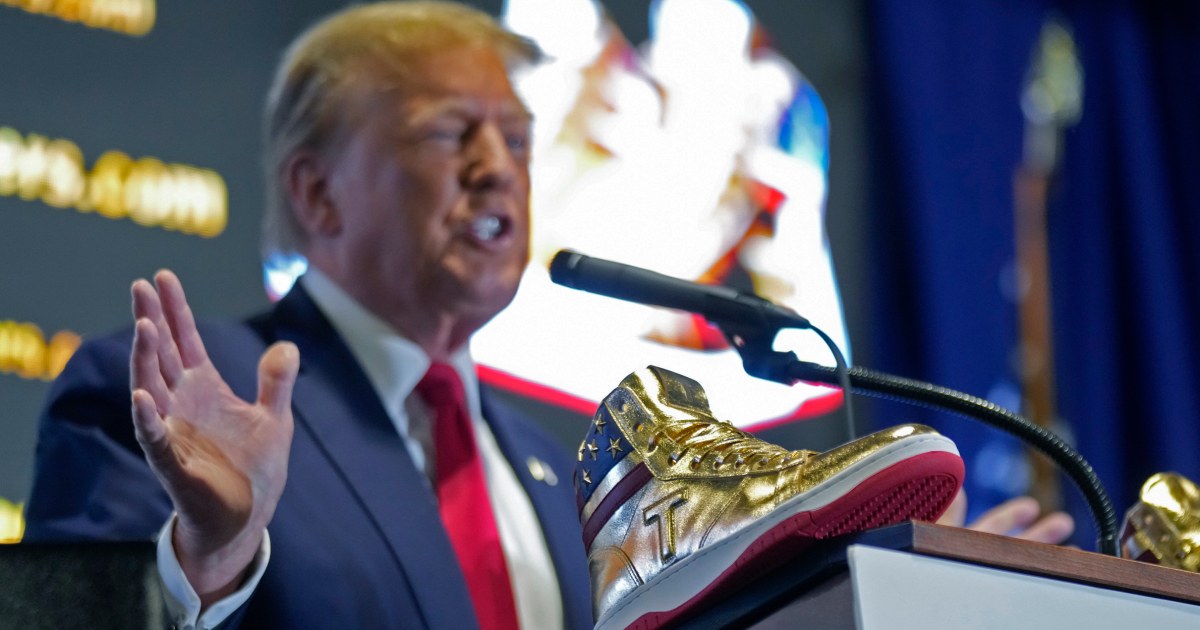 Trump launches sneaker line