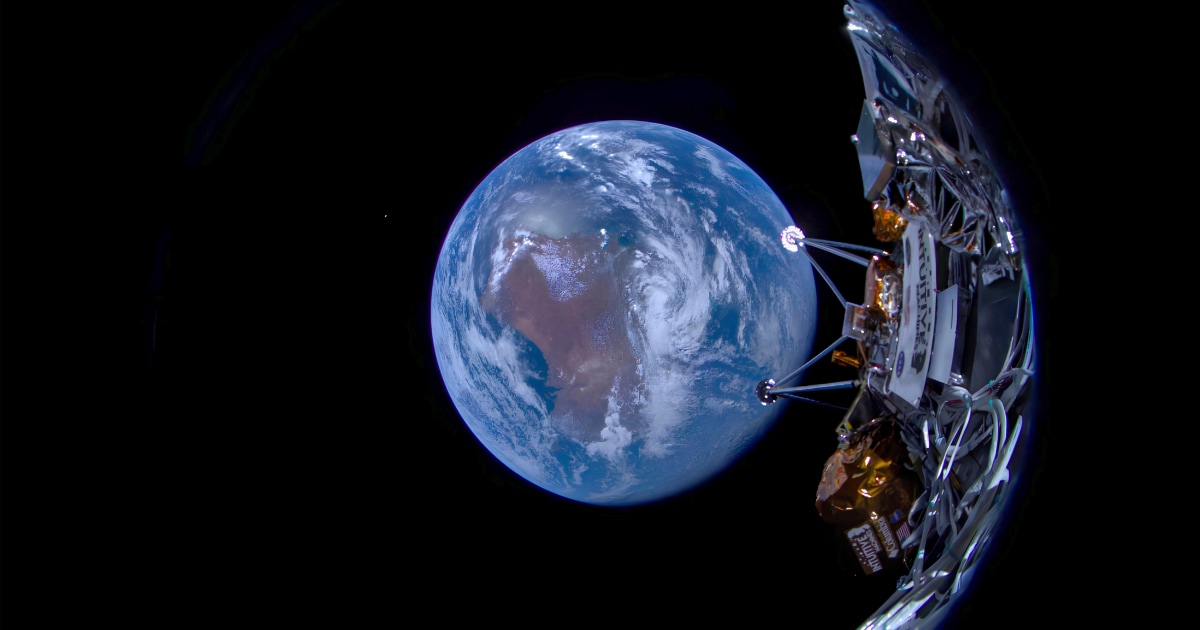 Privately built lunar lander makes history with successful moon touchdown