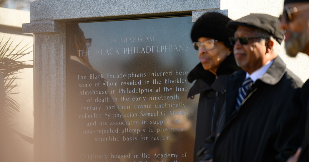 Amid a Fraught Process, a Philadelphia Museum Entombs Remains of 19 Black People