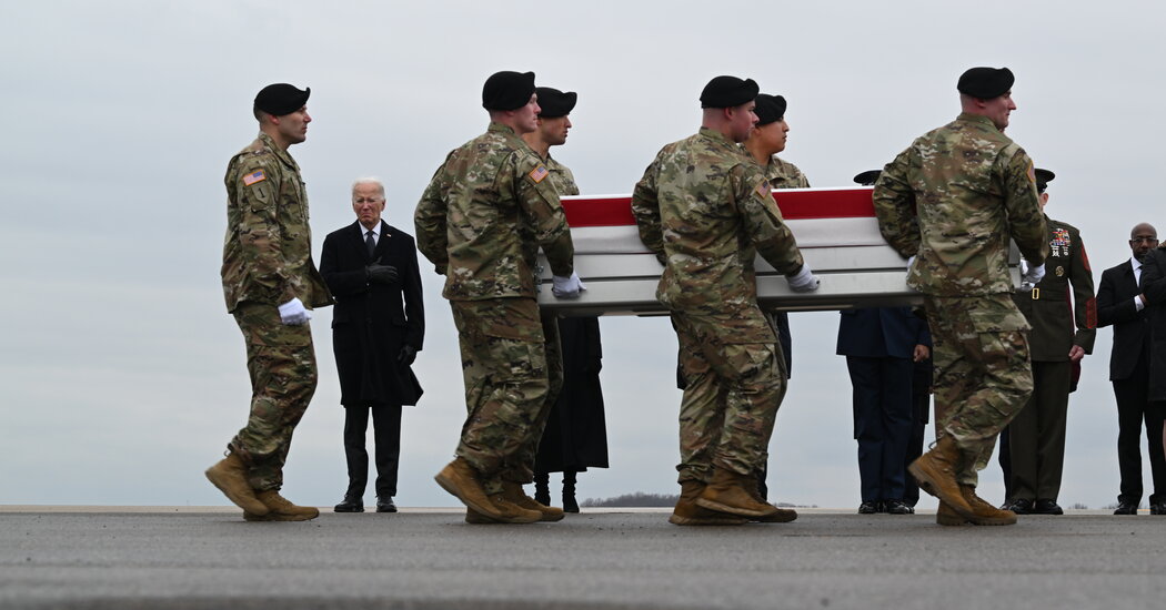 Biden Pays Silent Tribute to Three U.S. Soldiers Killed in the Middle East