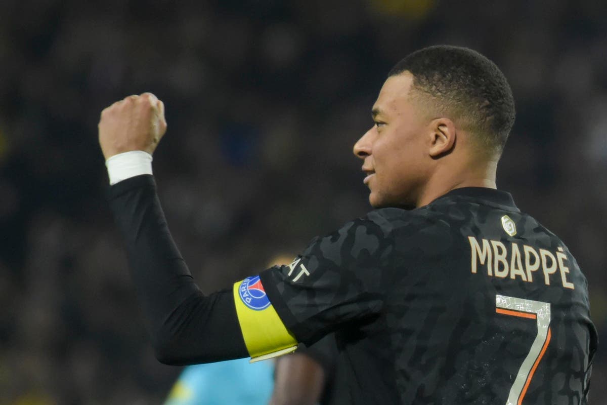Kylian Mbappe scores after being dropped to bench as PSG beat Nantes