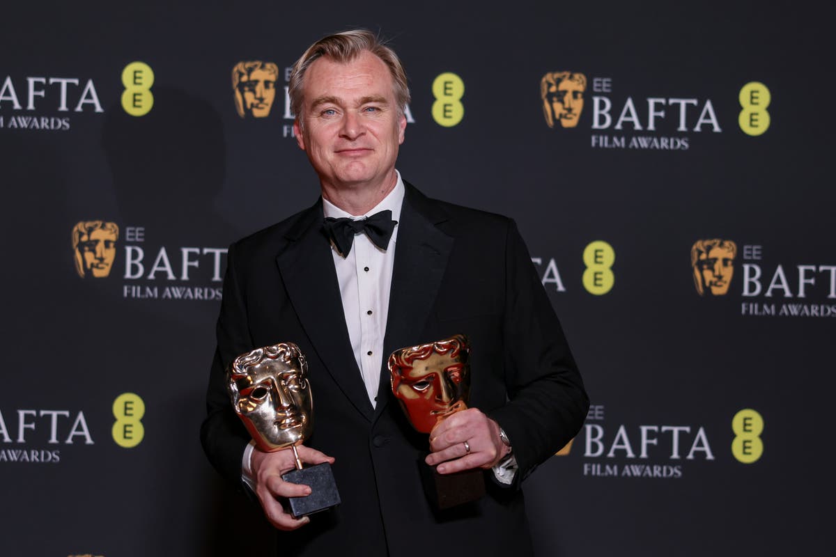Oppenheimer wins big at the Baftas – as Christopher Nolan takes home first-ever prize