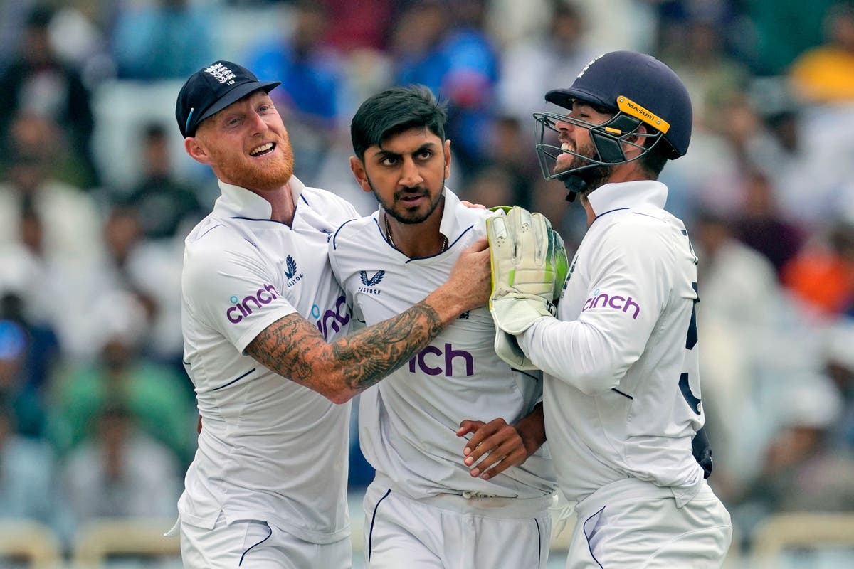 Shoaib Bashir takes three wickets as England peg back India