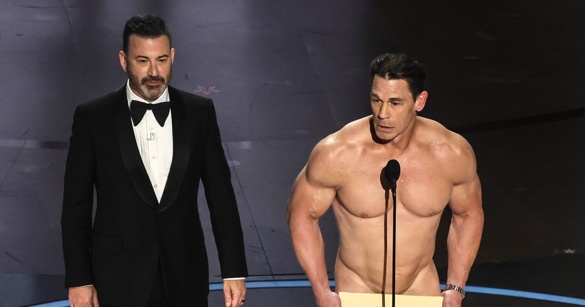 John Cena sort of streaks at Oscars and Speaker Mike Johnson faces GOP backlash: Morning Rundown
