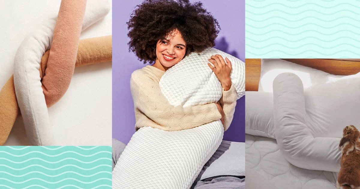 A body pillow can help you sleep better