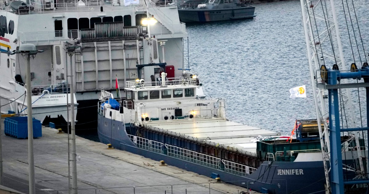 Second aid ship expected to set sail for Gaza as Palestinians await distribution from first delivery