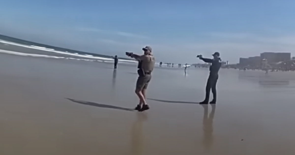 Video shows teen pull gun on Florida beach, run into Atlantic in standoff with deputies